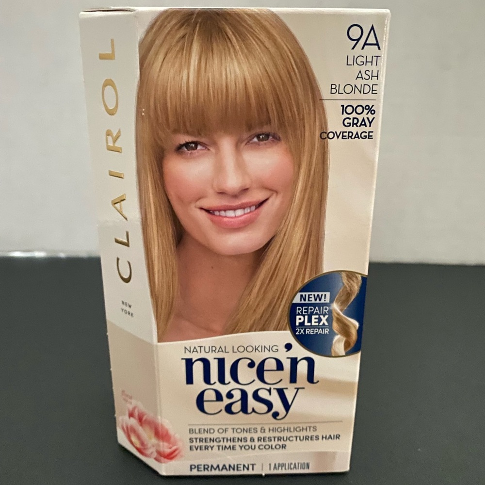 CLAIROL Nice ‘n Easy Permanent Hair Color 9A Light Ash Blond NEW